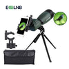 ESSLNB Spotting Scope with Tripod Cell Phone Adapter 25-75 X 70 BAK4 Monocular Telescope 45 Degree Angled Waterproof Spotting Scopes for Target Shooting Hunting Bird Watching